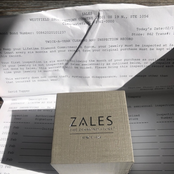 Zales Diamond Earrings - Picture 2 of 4